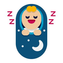 Sleeping baby icon