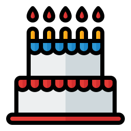 Birthday cake icon