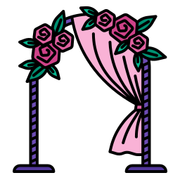 Wedding arch icon