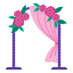 Wedding arch icon