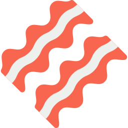 Bacon strips icon