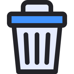 Trash bin icon