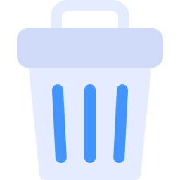 Trash bin icon