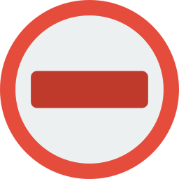 No entry icon