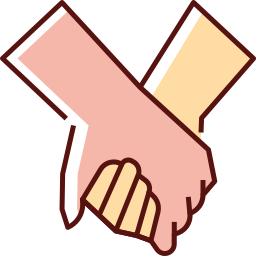 Holding hand icon