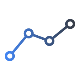 gráfico de linha Ícone