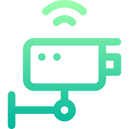 telecamera a circuito chiuso icona