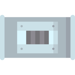 Duct mounted grille icon