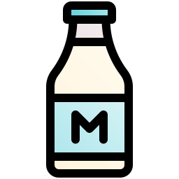 Milk bottle icon