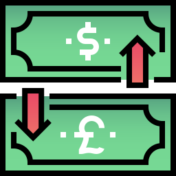 Currency exchange icon