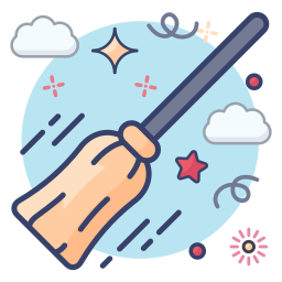 Magic broom icon