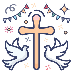 Easter day icon