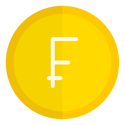 Swiss franc icon