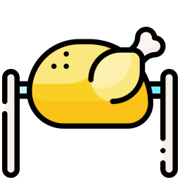 Roasted chicken icon