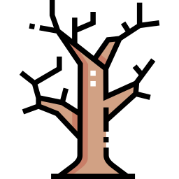 Dry tree icon