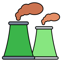 plante nucléaire Icône