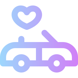 Wedding car icon