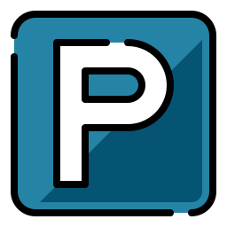 Parking sign icon