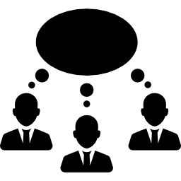 Businessmen communication icon