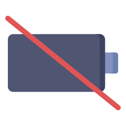 Empty battery icon