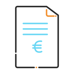 Euro bill icon