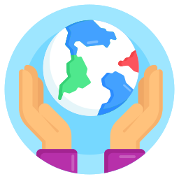 Earth globe icon