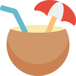 Coconut drink icon