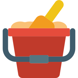 Sand bucket icon