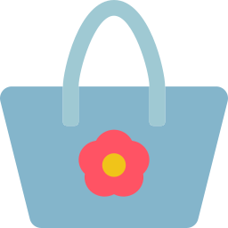 Beach bag icon