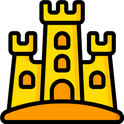 Sand castle icon