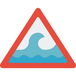 Warning sign icon