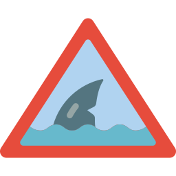 Warning sign icon