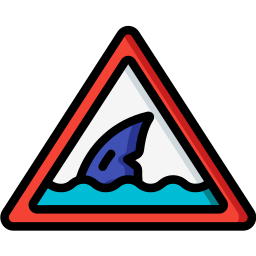 Warning sign icon