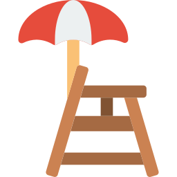 Lifeguard tower icon