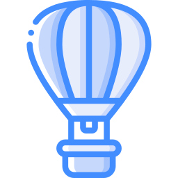 Hot air balloon icon