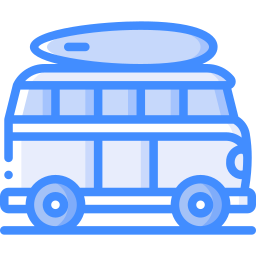 Camper van icon