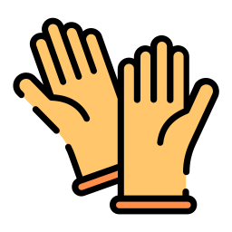 Hand gloves icon