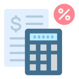 Tax calculate icon