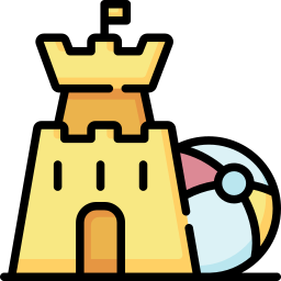 Sand castle icon