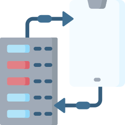 data overdracht icoon