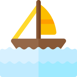 Sail boat icon