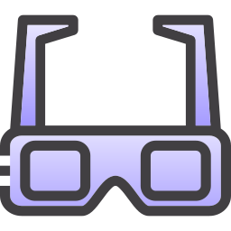 okulary 3d ikona