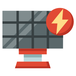 Solar panel icon