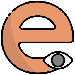 Letter e icon