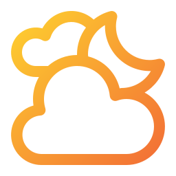 Cloudy night icon