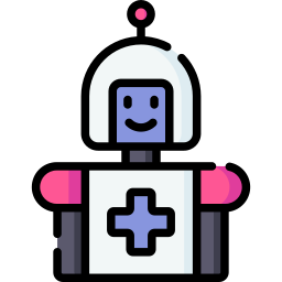 Medical robot icon