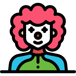 lustiger clown icon