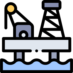 piattaforma petrolifera icona