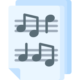 Music score icon