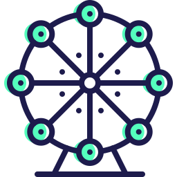 grande roue Icône